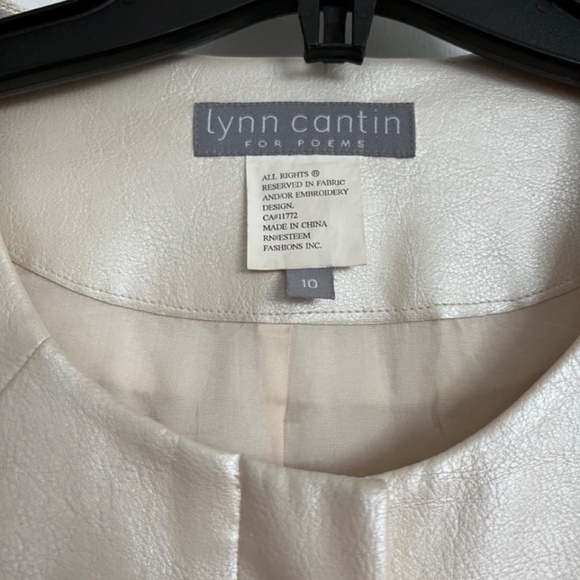 Lynn Cantin Warm Cream Shiny Jacket - Picture 3 of 4